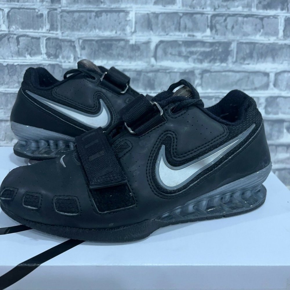 Nike Romaleos 2 Black Silver Weightlifting Shoes Womens Size 5.5 Rare 820534-001